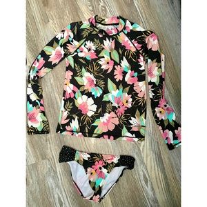 Billabong girls Size Large 2 piece swimsuit